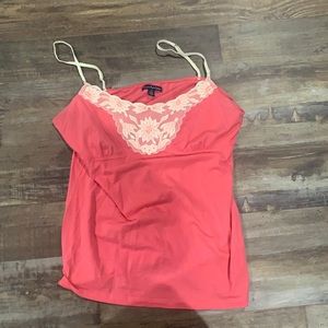 Lace detail spaghetti strap camisole